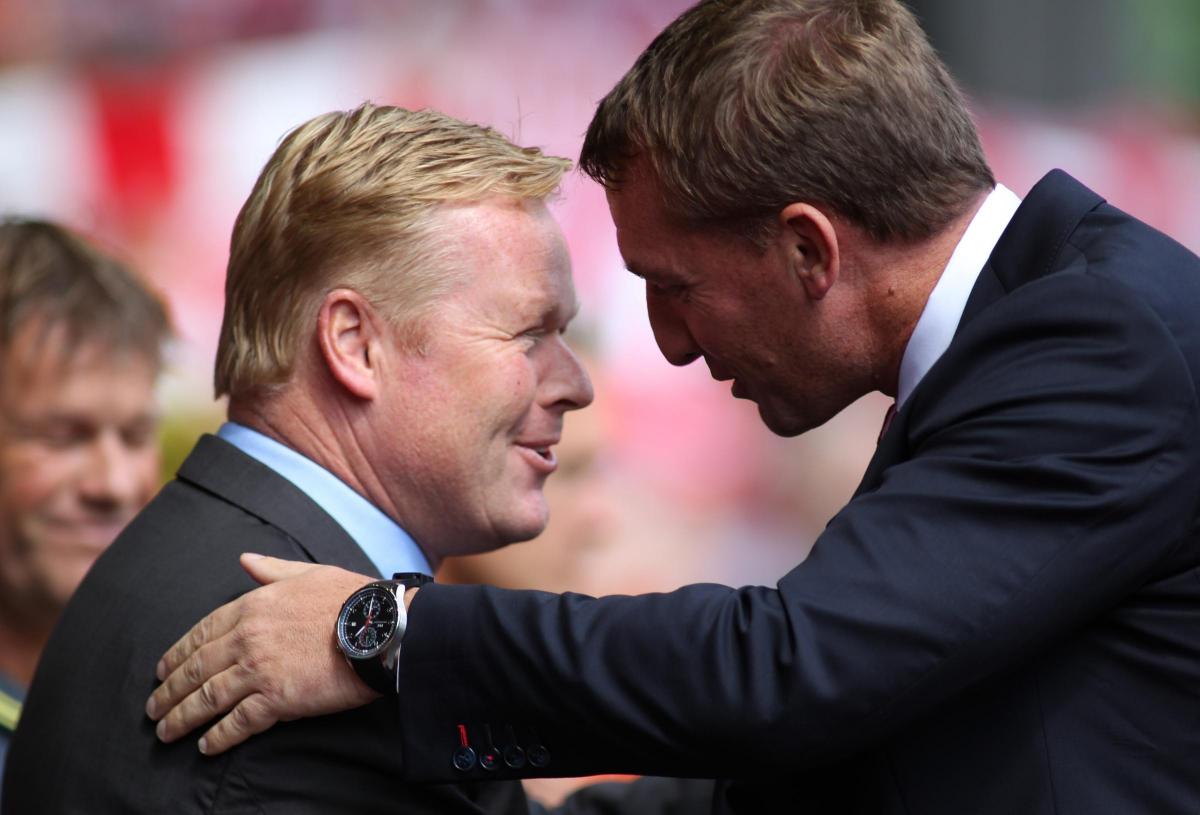 The first day of the season sees Koeman up against Brendan Rodgers and Liverpool.