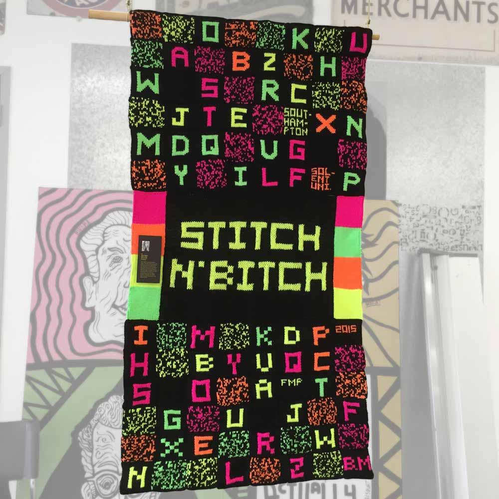 Bianca Midboe''s 'Stitch 'Bitch' banner, which took 250 hours