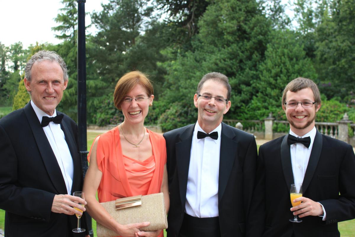 Andy Steggall, Helen Lotery, Andrew Lotery and Chris Brownin