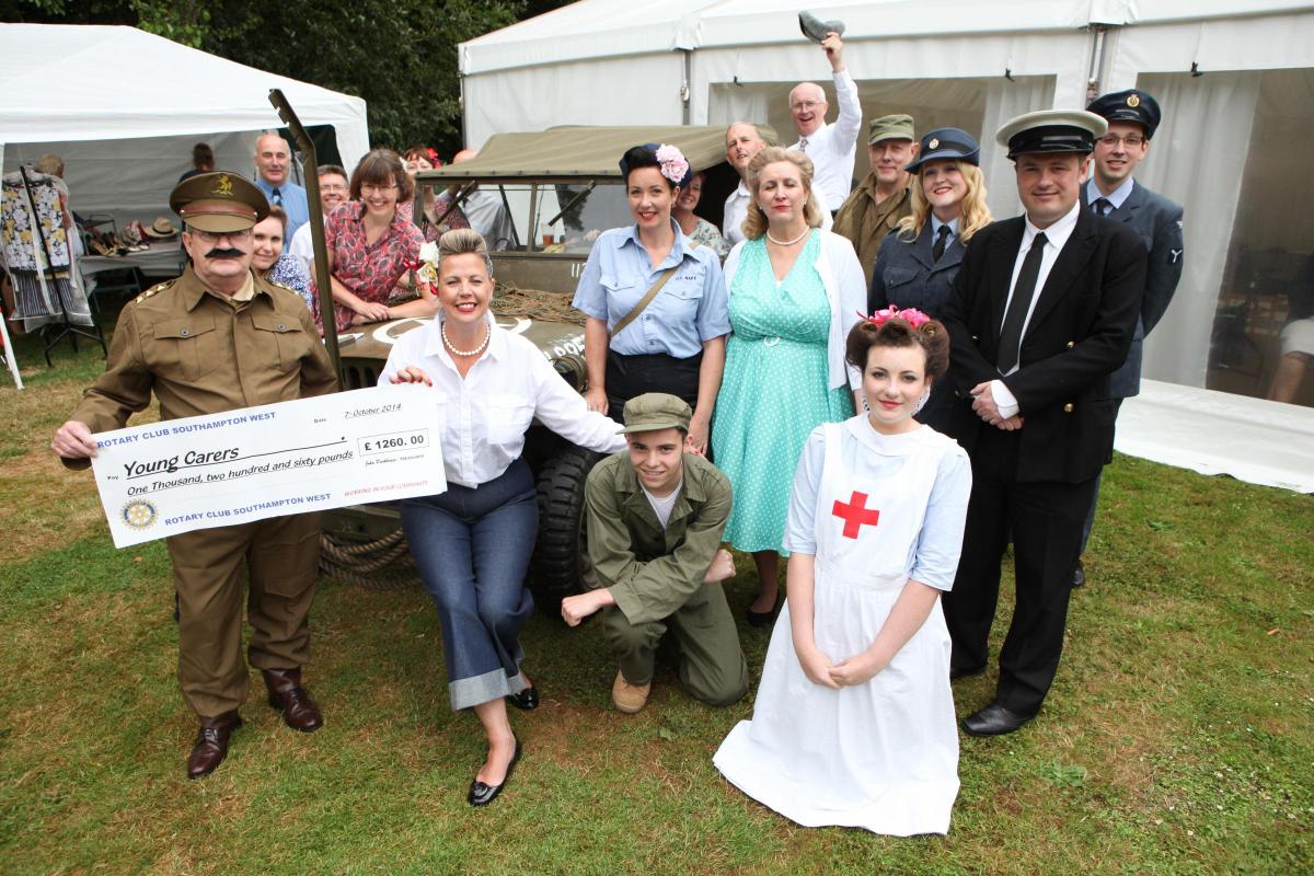 Battle of Britain festival held by Rotary Club Southampton West at the Concorde Club Garden, Eastleigh.