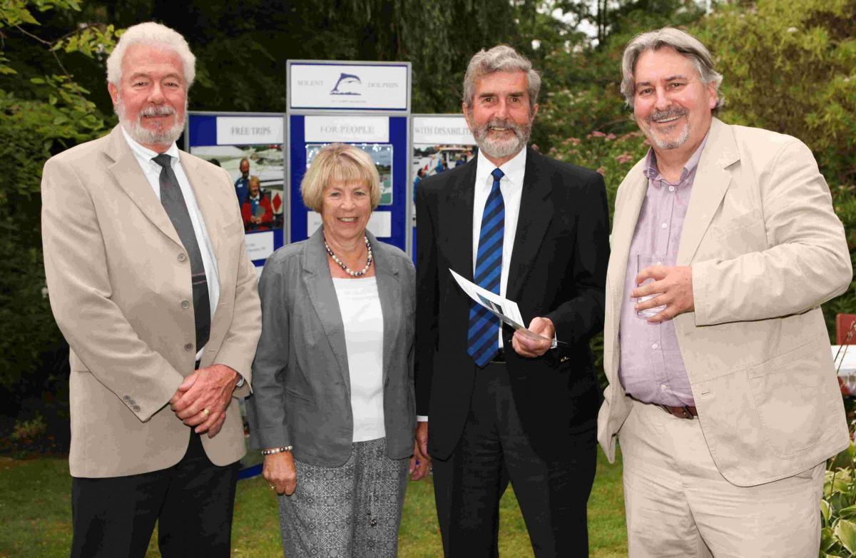 Romsey Chamber President's Reception  - Solent Dolphin's Alan Shipstone, jenny and Ralph Ellis and Barry Garner