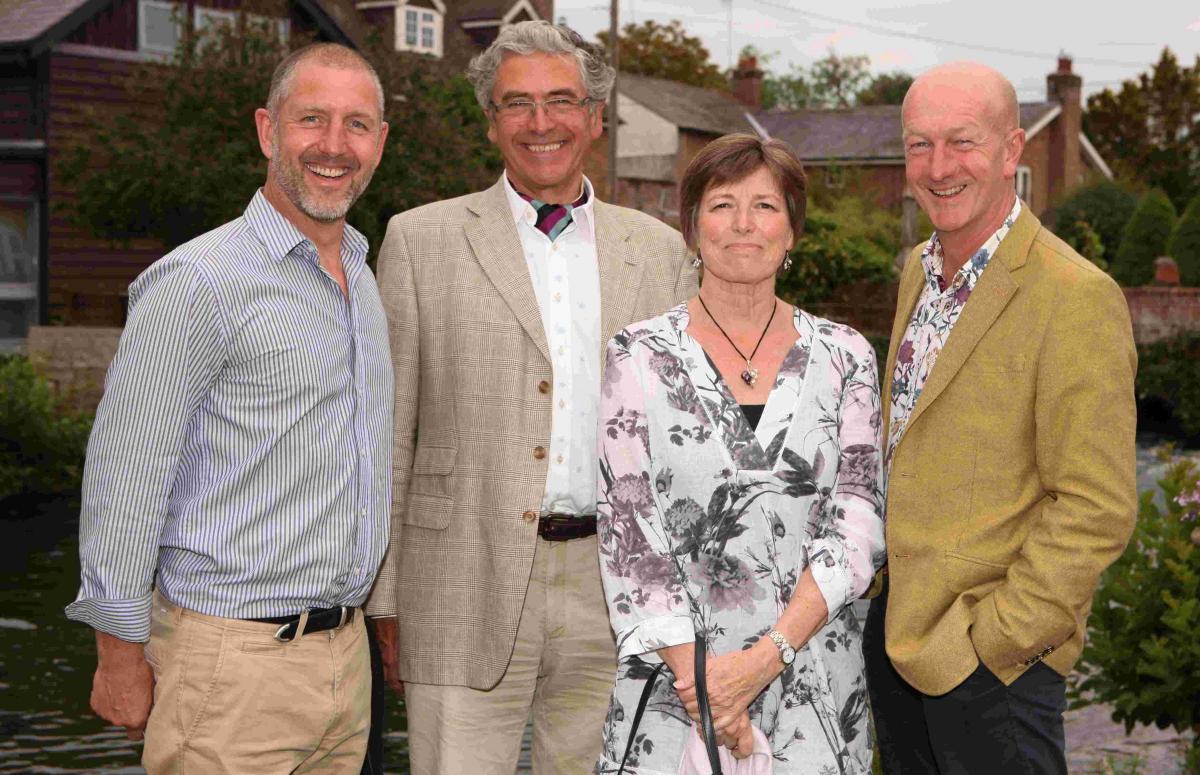 Romsey Chamber President's Reception  - Colin Philips, Simon Crowther, Siriol Sherlock and Andy McIndoe