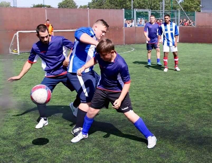 Football tournament at Goals. Picture by Paul Willis.