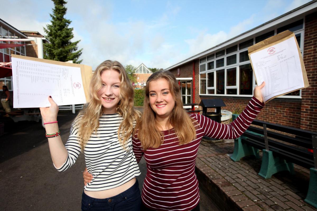Becca Taylor and Sophie Budd at Romsey School