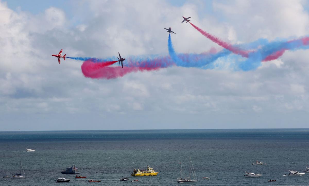 Red Arrows at Bournemouth Air Show