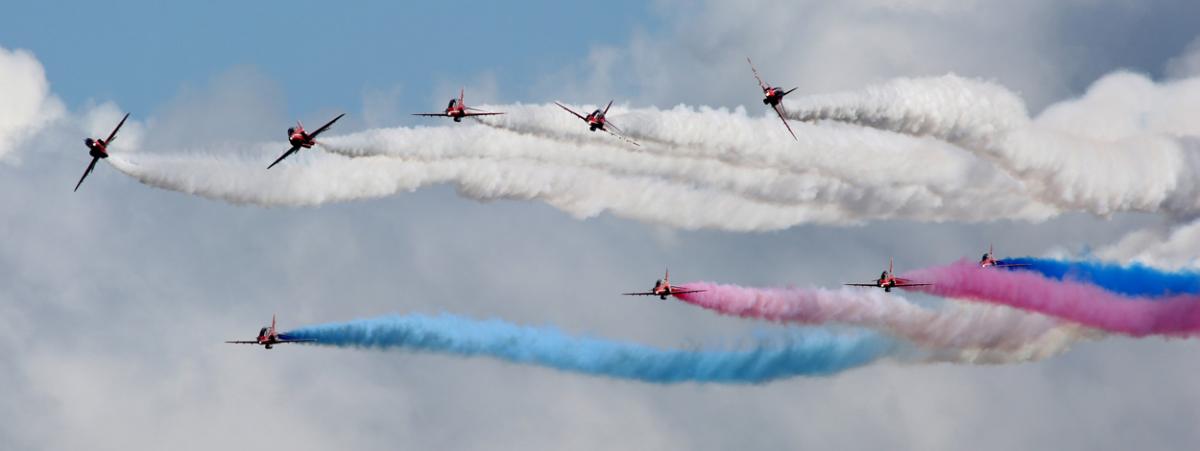 Red Arrows at Bournemouth Air Show