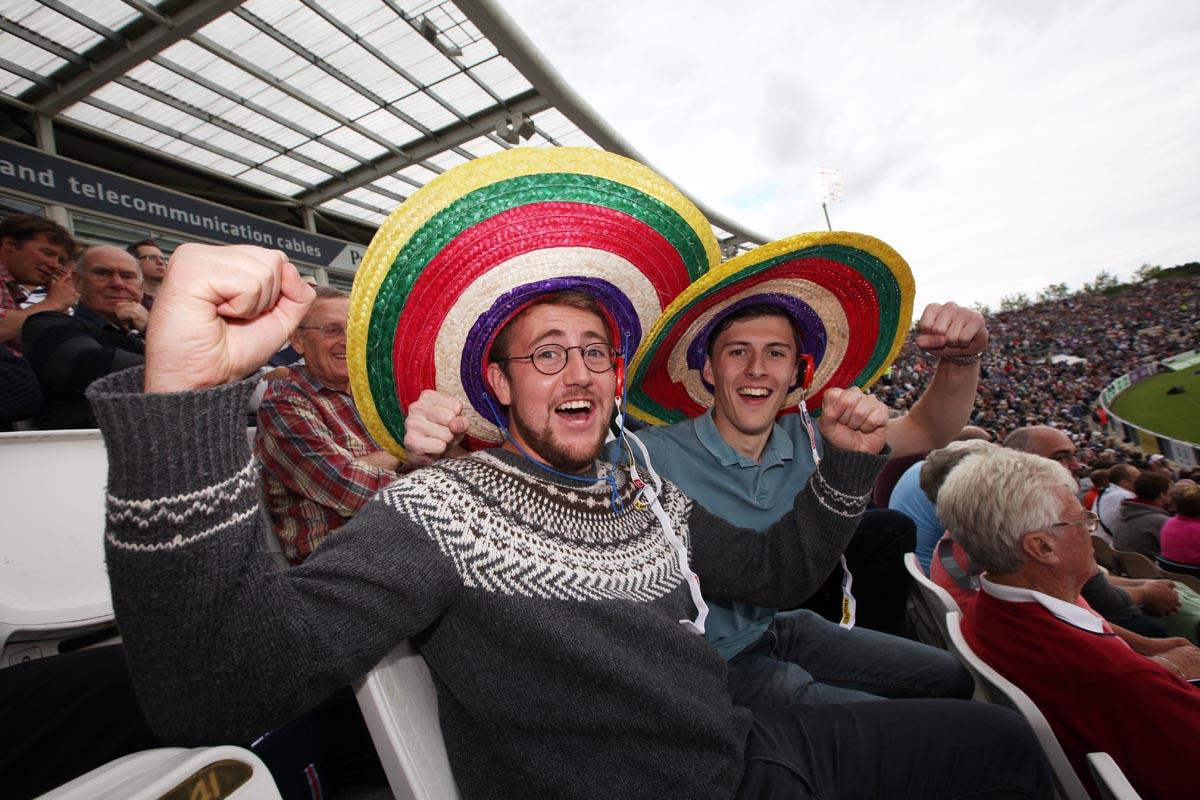 Fans at the Ageas Bowl for the match