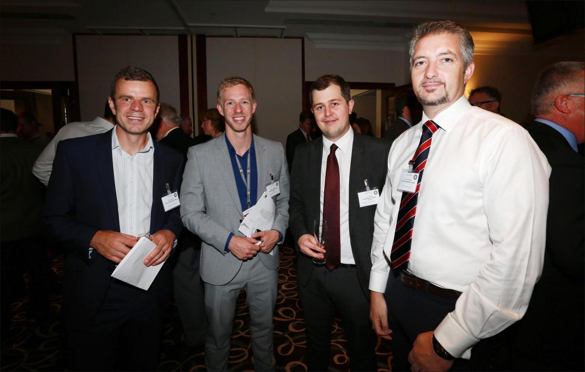 Hampshire Chamber of Commerce hosted a Boatshow lunch at the Grand Harbour Hotel in Southampton. Chris Ward, Tom Andrews, Tom James and Oliver Mackley