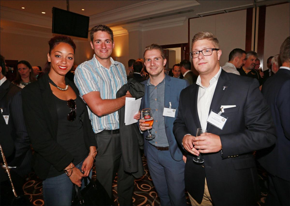 Hampshire Chamber of Commerce hosted a Boatshow lunch at the Grand Harbour Hotel in Southampton. Zara Francine-Cavill, Matthew Surgeon, Paul Rowland and Tom Pritchard