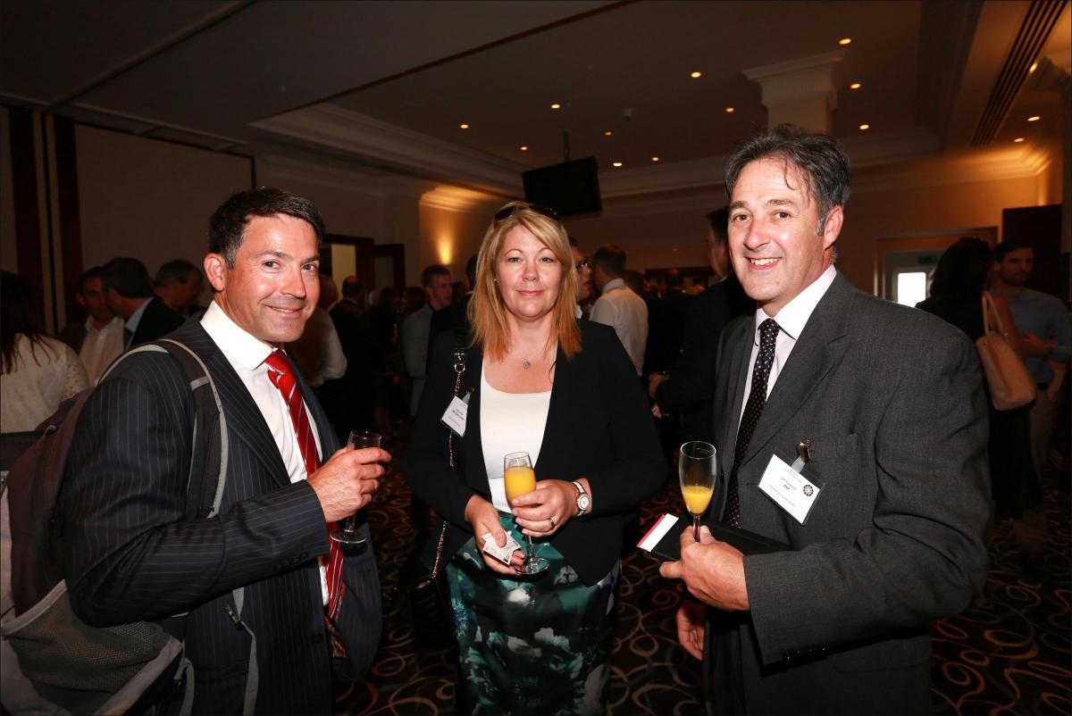 Hampshire Chamber of Commerce hosted a Boatshow lunch at the Grand Harbour Hotel in Southampton. David Fletcher, Wendy Miller, Jim Davison