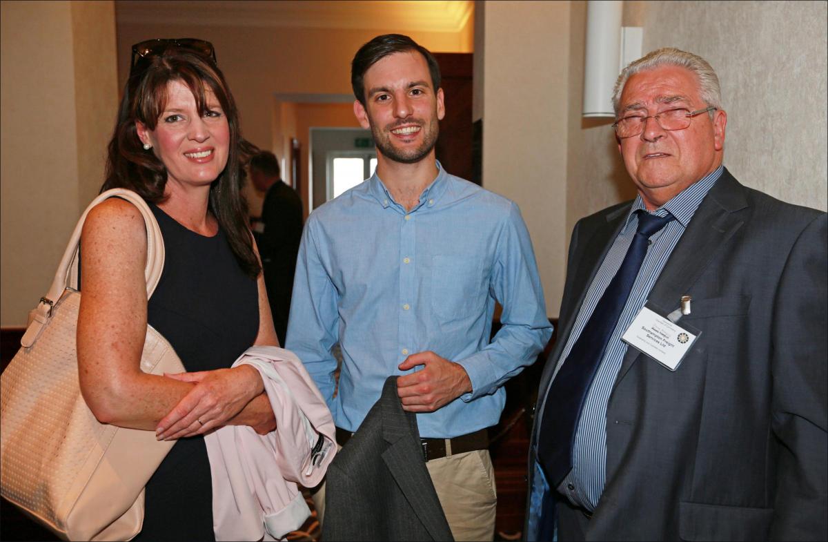 Hampshire Chamber of Commerce hosted a Boatshow lunch at the Grand Harbour Hotel in Southampton. Belinda Leatley, James Budden, Dave Negus