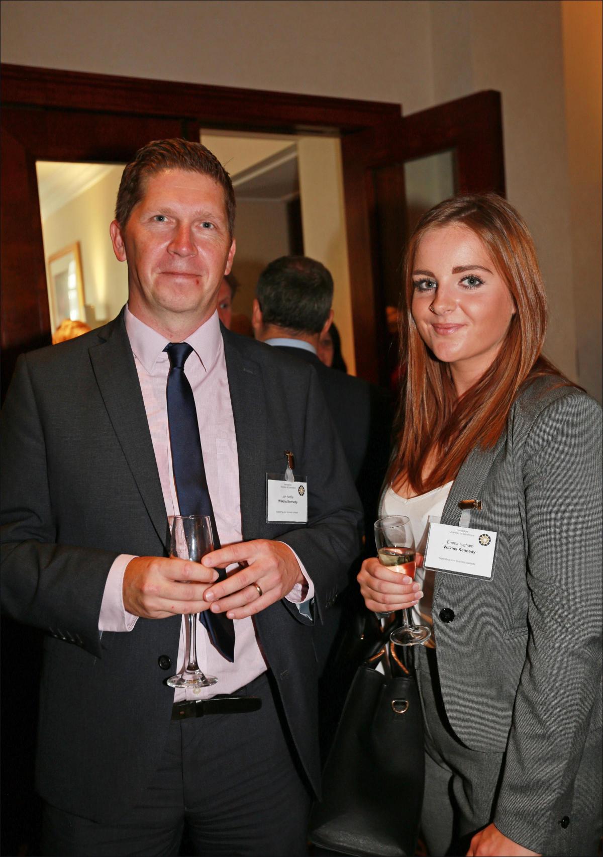 Hampshire Chamber of Commerce hosted a Boatshow lunch at the Grand Harbour Hotel in Southampton. Jon Noble and Emma Higham