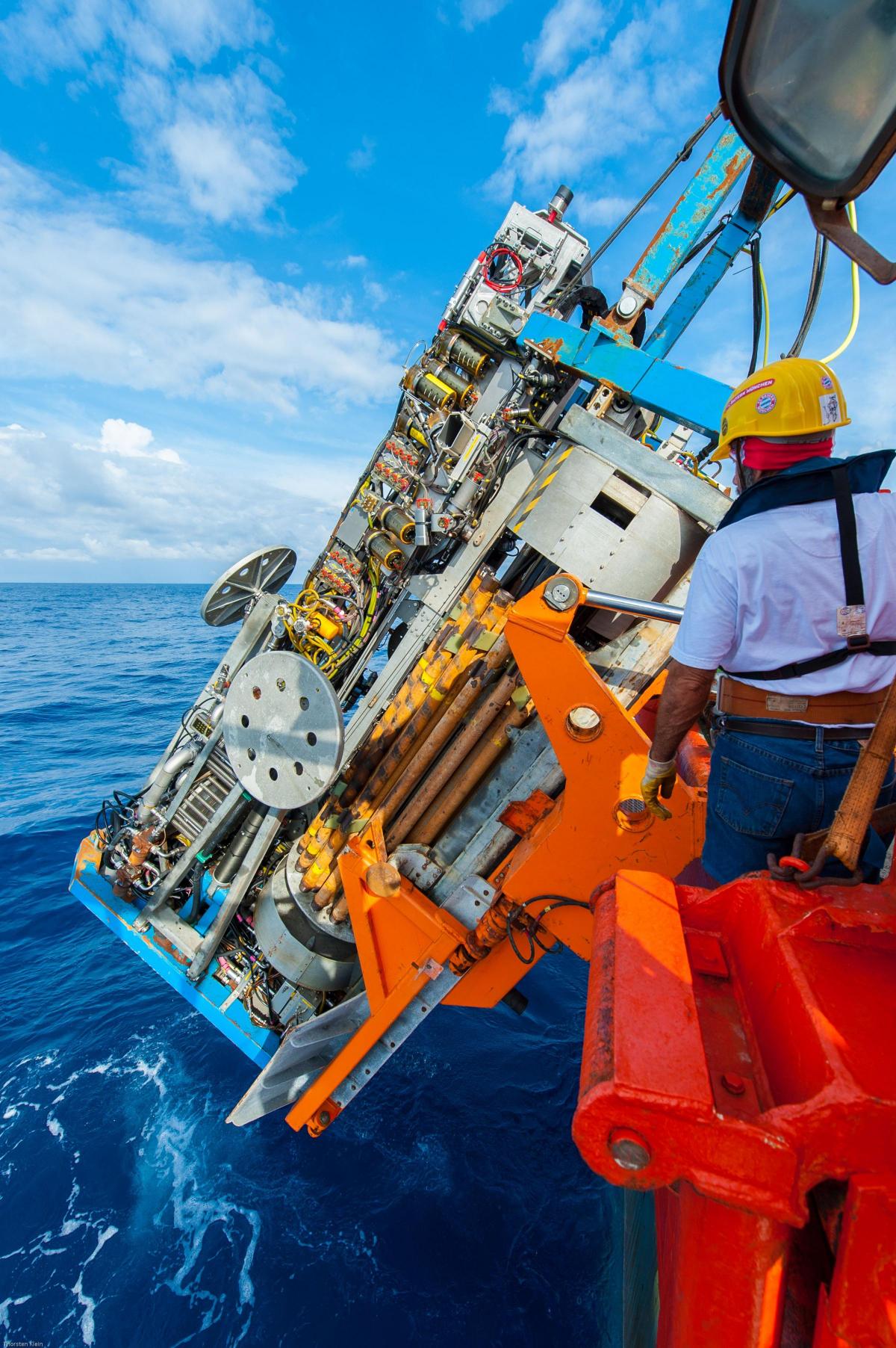 The MARUM MeBo deep sea drill. Photo: Center for Marine Environmental Sciences, University of Bremen