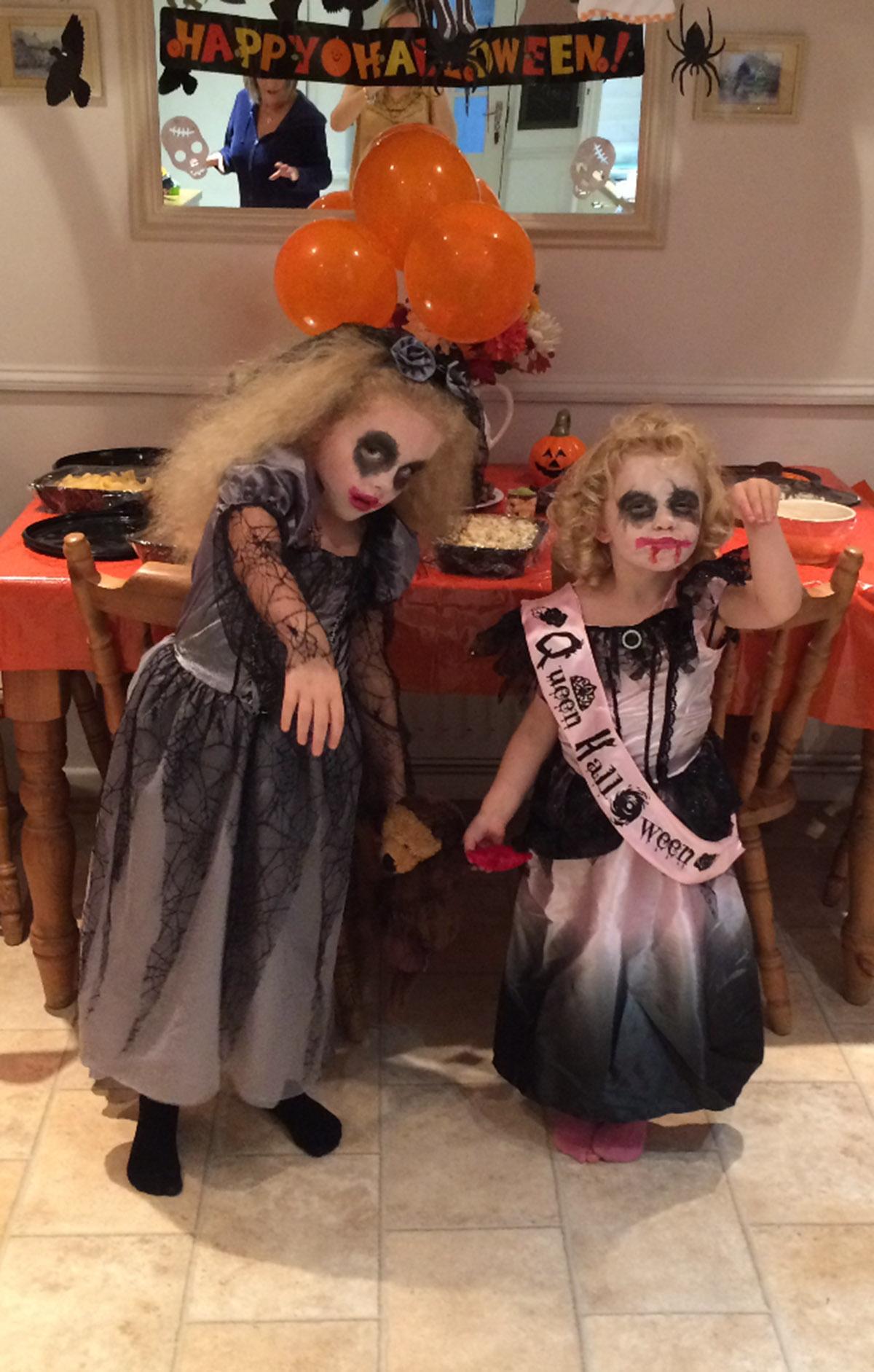 Halloween 2015: Erin Mack, aged 6 and
Tilly Mack, aged 3