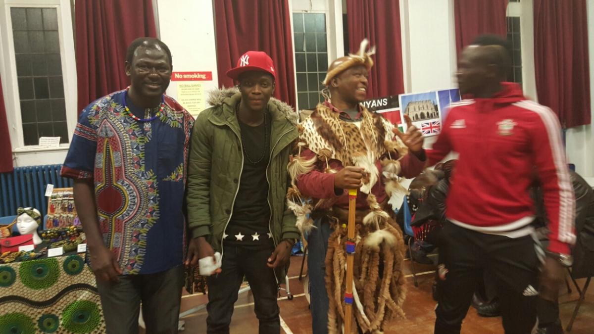 Saints star attends African community event