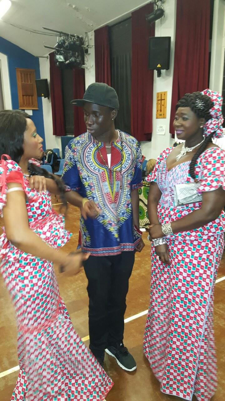 Saints star attends African community event