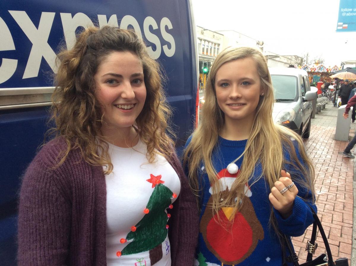 Alice Roblin-Robson, 20, and Emily Crump, 17, trainee accountants from Southampton