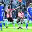 OFF THE MARK: Ricardo Fuller gets ready to celebrate his first Saints goal at St Mary's ...