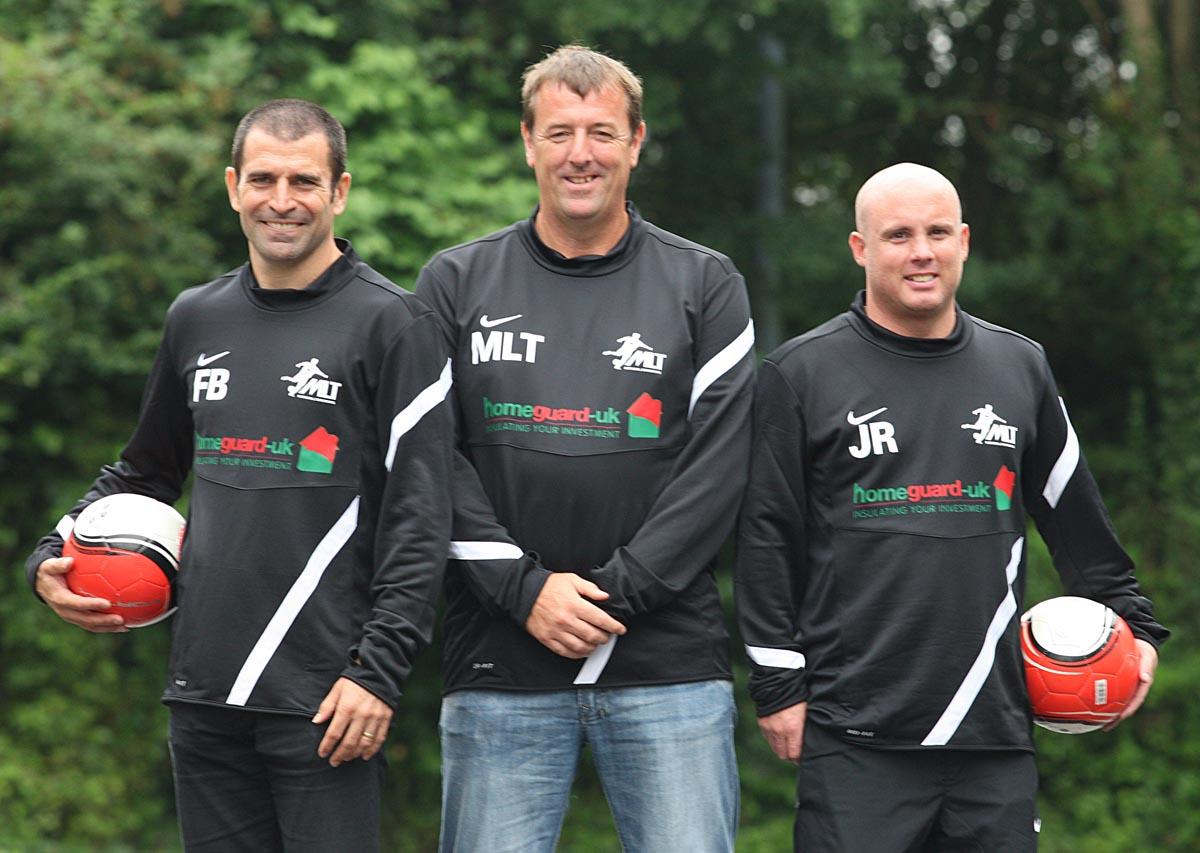 Benali with Matt Le Tissier and Jody Rivers after launching their Natural Coaching venture