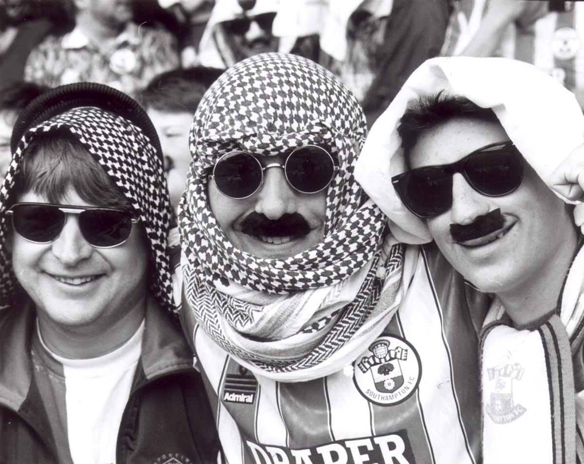 Not Benali himself, but fans putting on fake moustaches for Benali Day on May 8, 1993