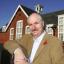 VOTE WINNER: Campaigner Dr Donald Mackenzie outside the old school buildings in Cannon Street, Lymington, which are being converted into apartments.