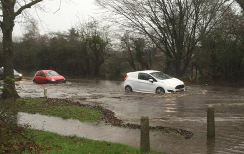 Flash flooding in Hampshire
