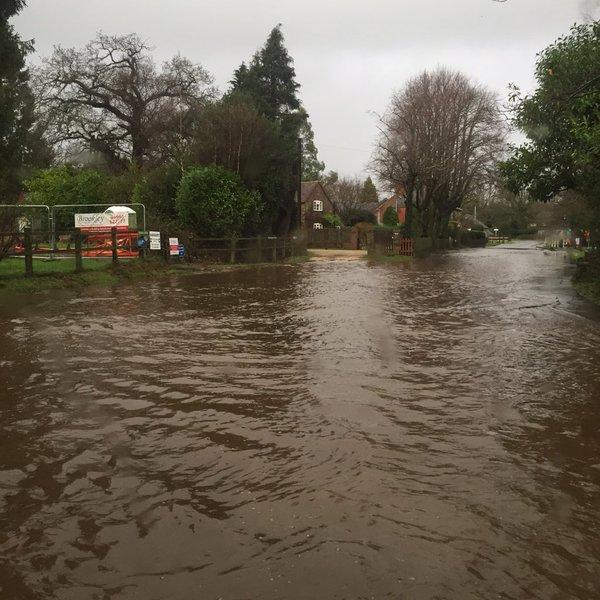 Flash flooding in Hampshire