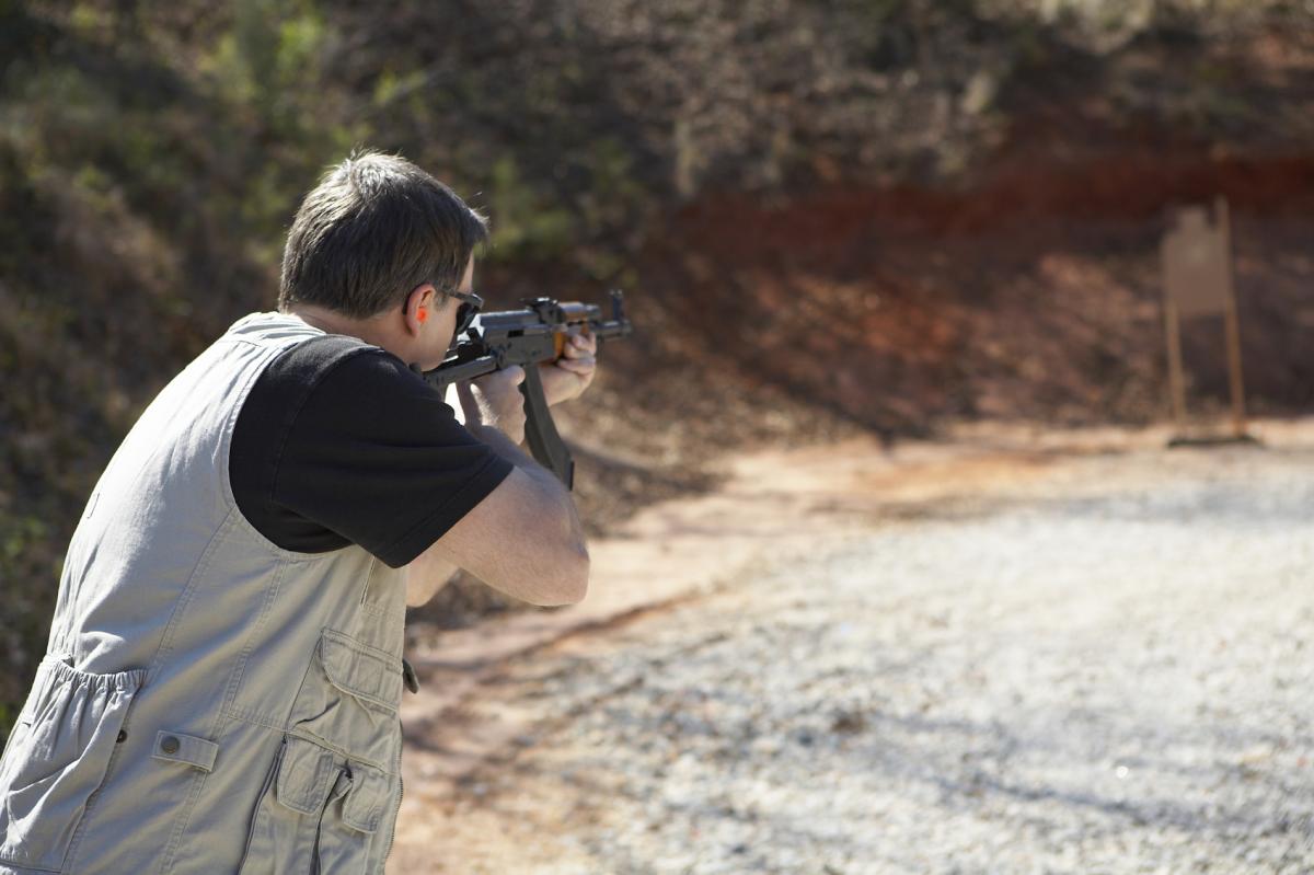 As well as paintballing, you can shoot a Kalashnikov AK47