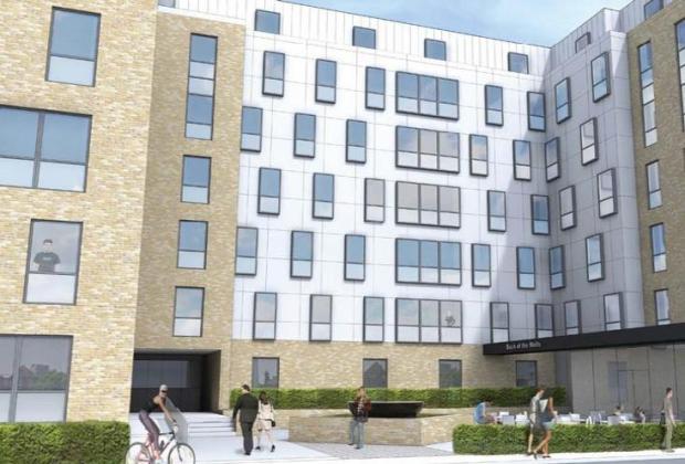 Work on a 356-bed block in Back of the Walls is expected to be completed this year
