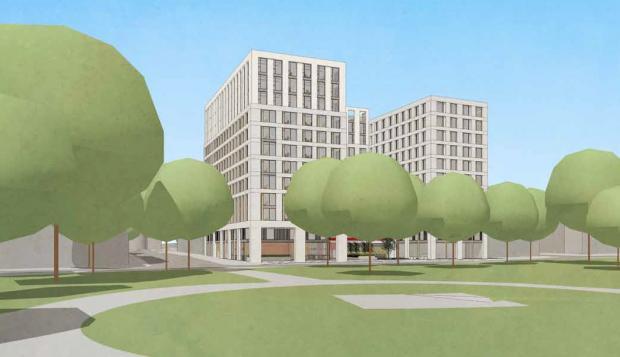 Cumberland Commercial Ltd and Peveril Securities Ltd's £45m complex will create rooms for 507 students.