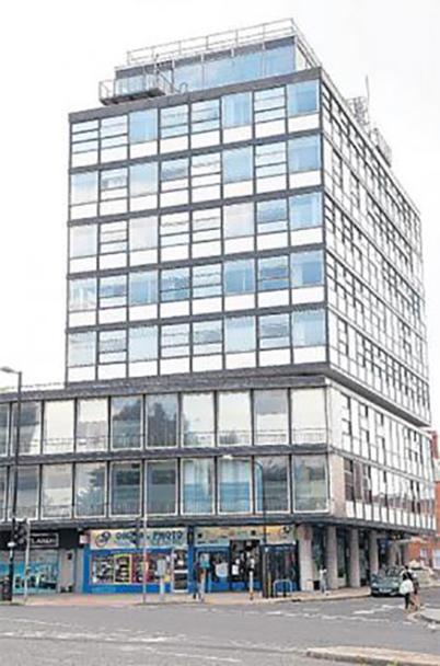 Marlands House, opposite the Civic Centre, is being converted into a 100-flat development
