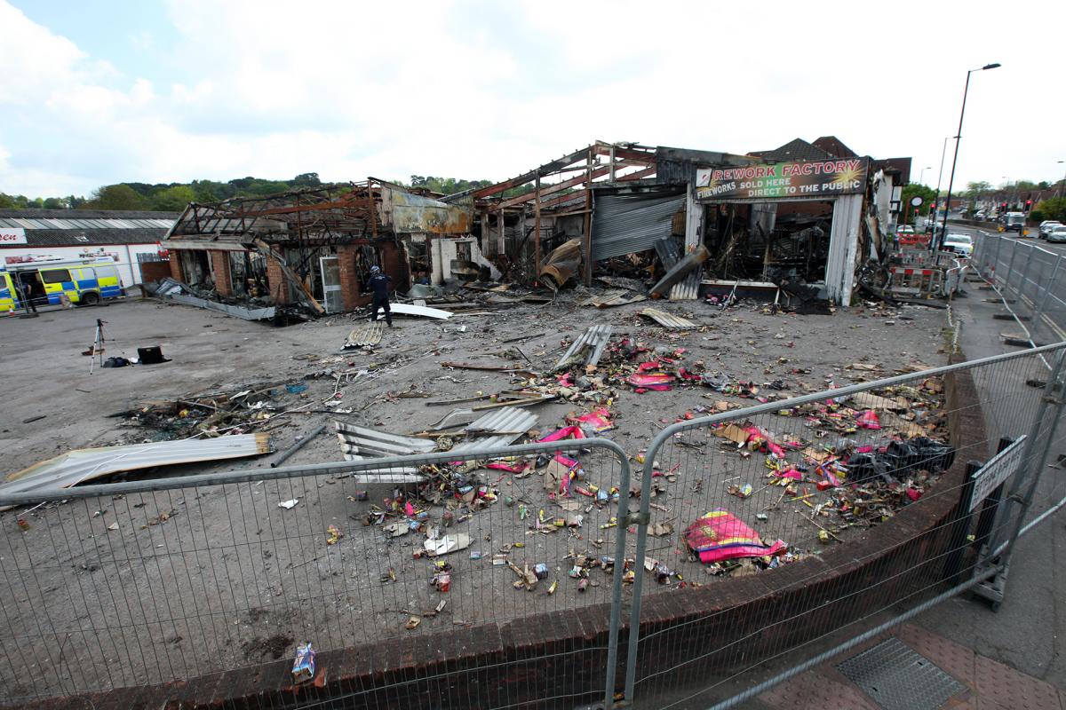 Southampton Firework Factory blaze - the aftermath
