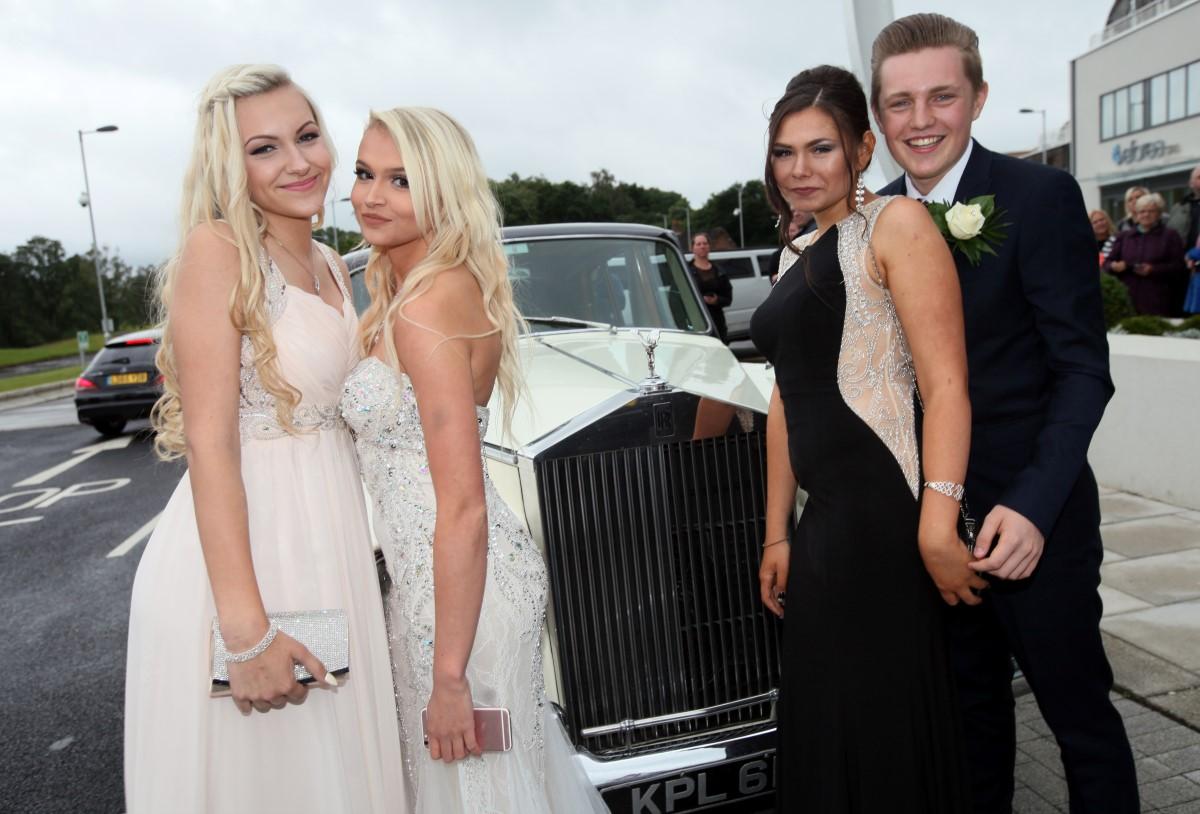 Glitzy dresses and dapper suits at Upper Shirley High's prom