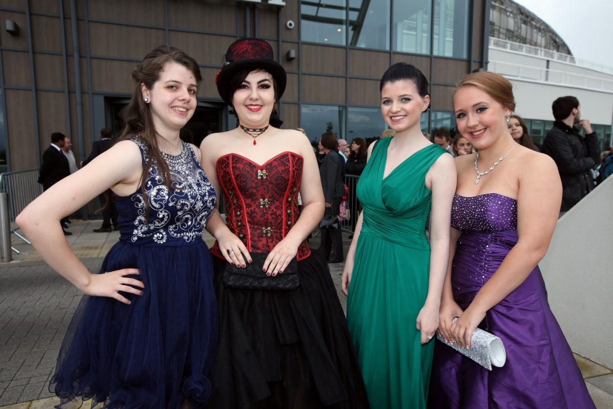 Glitzy dresses and dapper suits at Upper Shirley High's prom