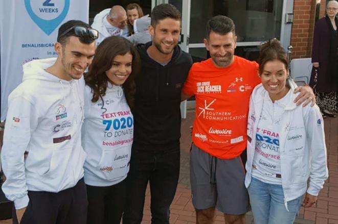 Francis Benali before his two-week fundraiser which he hopes will help him raise £1m for Cancer Research UK.