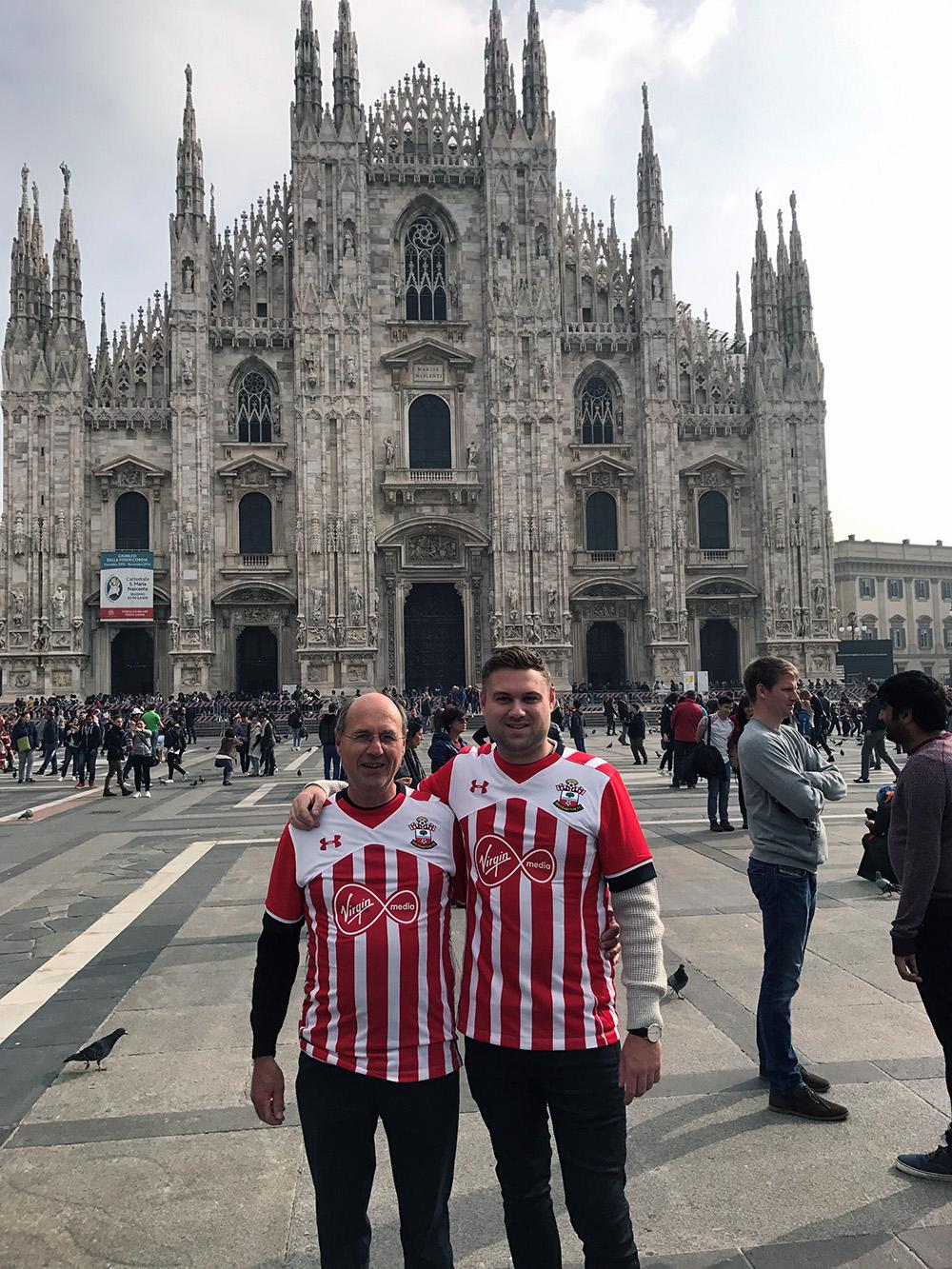 Chris and Nick Moses in Milan