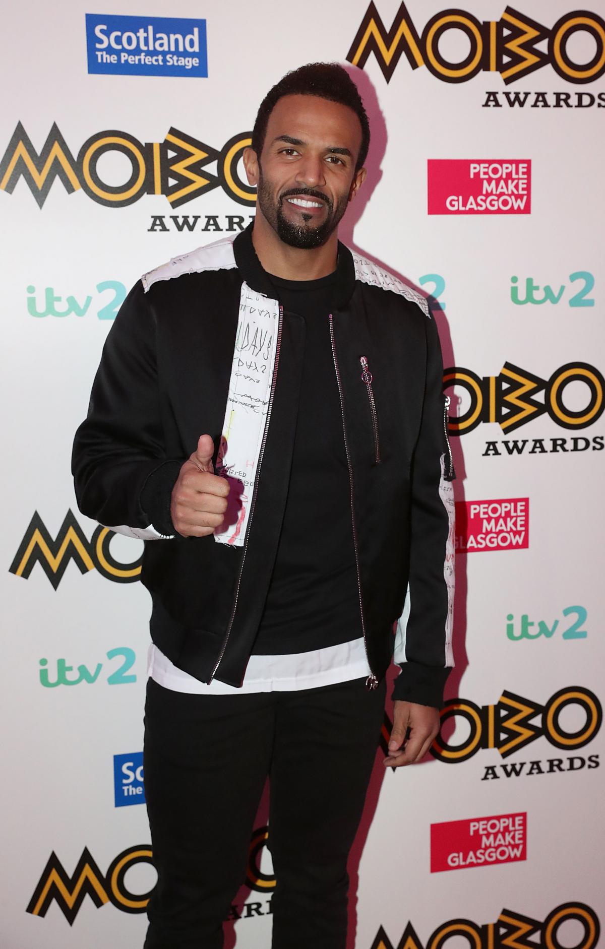 Craig at the MOBO awards in Glasgow