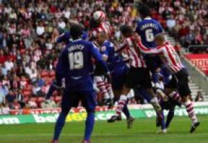 Chris Perry nets against Birmingham in the Championship.