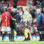 Sir Alex Ferguson fingerjabs at referee Mike Dean