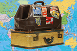 Suitcases with Map