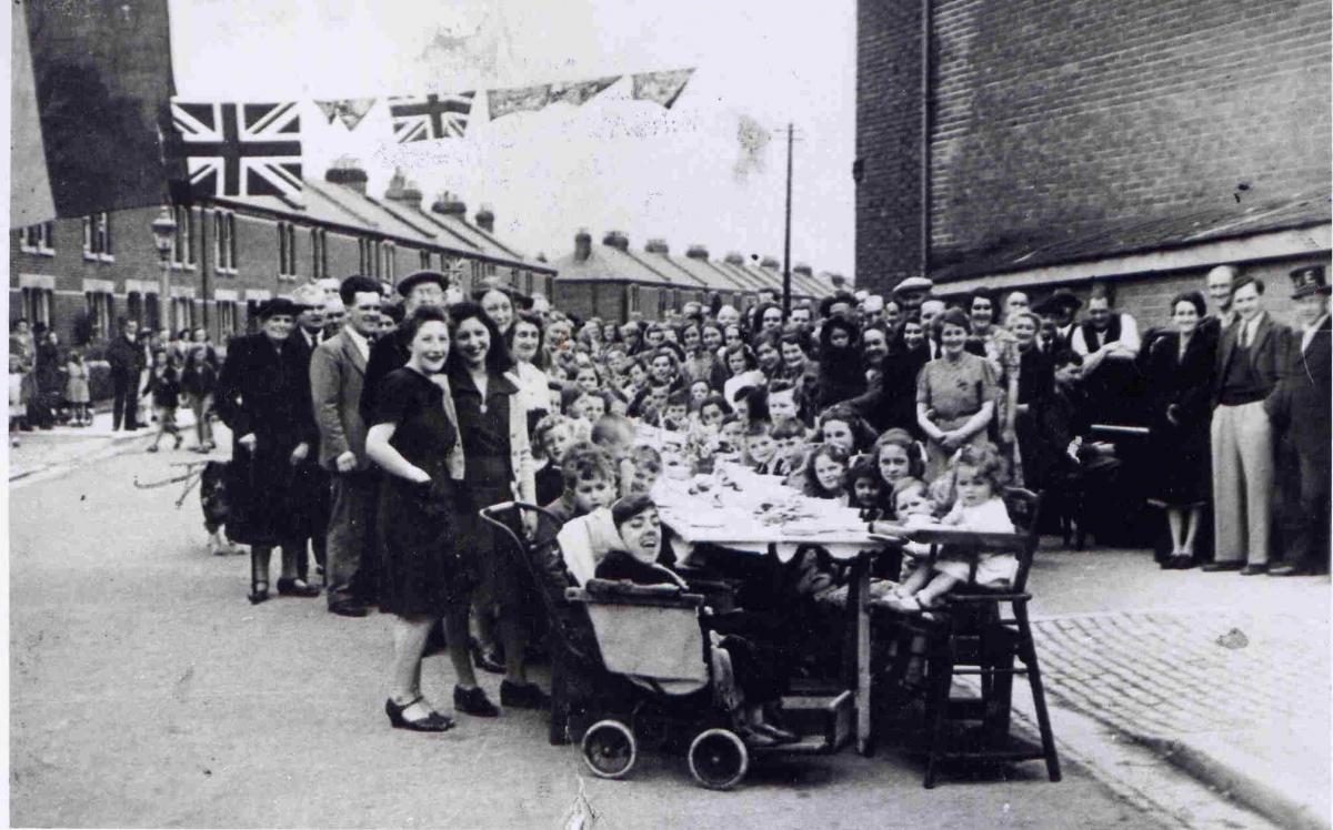 VE Day street party celebrations - in pictures