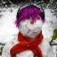 Snow covers Hampshire - Lady snowman from Sonja Davison Snow covers Hampshire - Lady snowman from Sonja Davison
