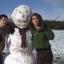 Snow covers Hampshire - Joey and Finbar with Big Bob Snow covers Hampshire - Joey and Finbar with Big Bob