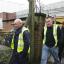 MUCH TO PONDER: Ford workers walk out of the Transit plant in Swaythling after a meeting about job losses.