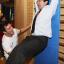 HANGING OUT: Andy Burnham tries some exercises with diver Blake Aldridge at The Quays in Southampton. Echo picture by Paul C