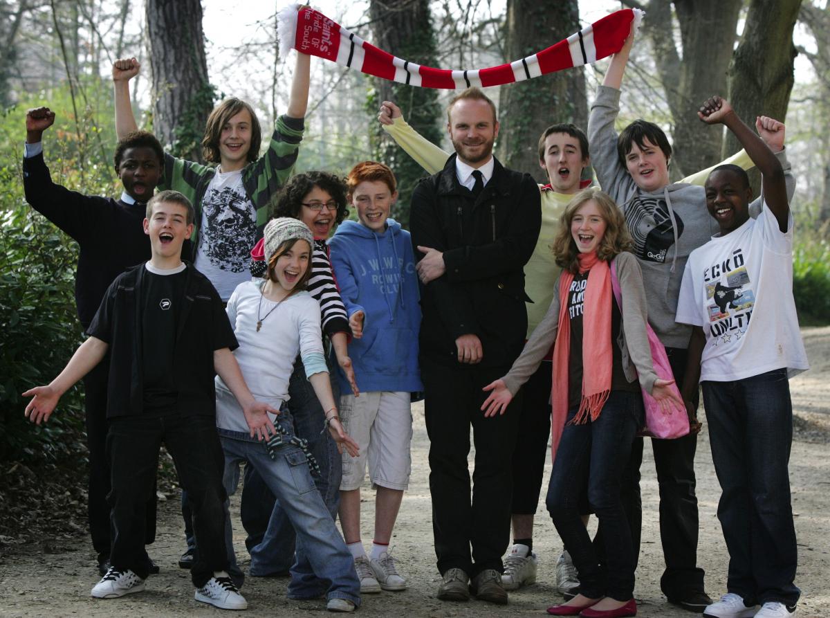 Will Champion, Saints fan and drummer with Coldplay joins pupils from Cantell School