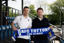 AFC Totton boss Jimmy Ball welcomes new director of football James Beattie