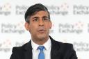Prime Minister Rishi Sunak delivers a keynote address at the Policy Exchange think tank in central London (Carl Court/PA)