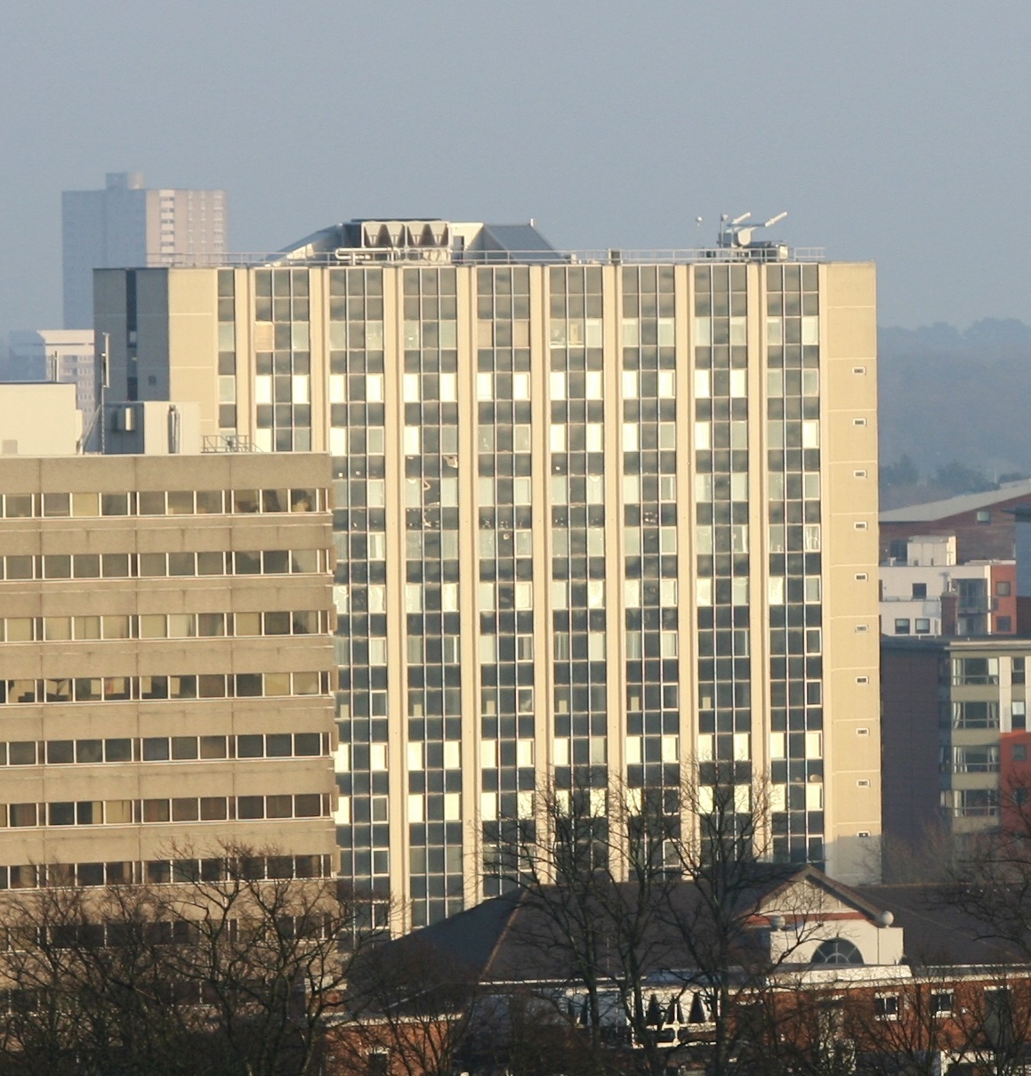 Dukes Keep and surrounds, view from Skandia building.