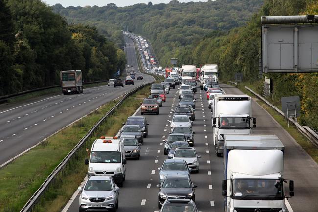 Crash on busy motorway is causing major delays in BOTH directions